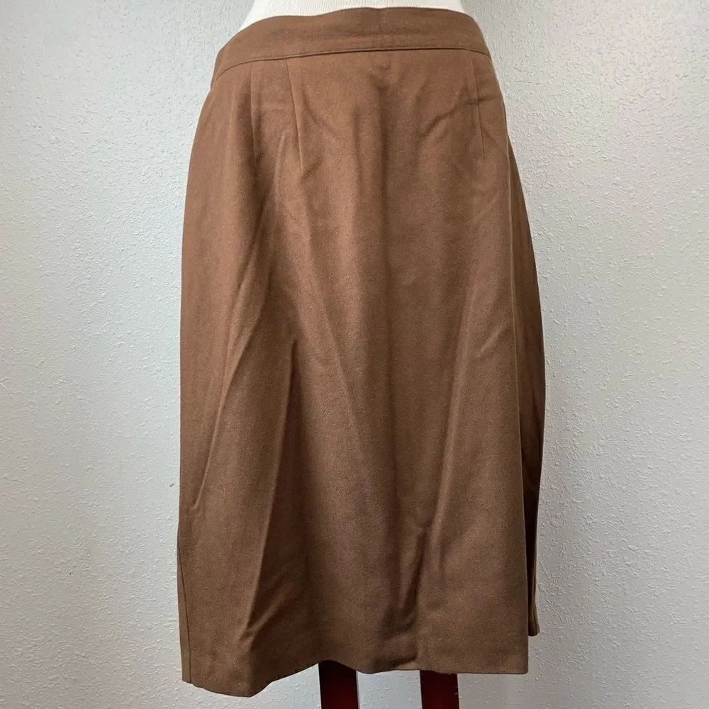 Requirements Brown Wool Skirt Size 18 EUC